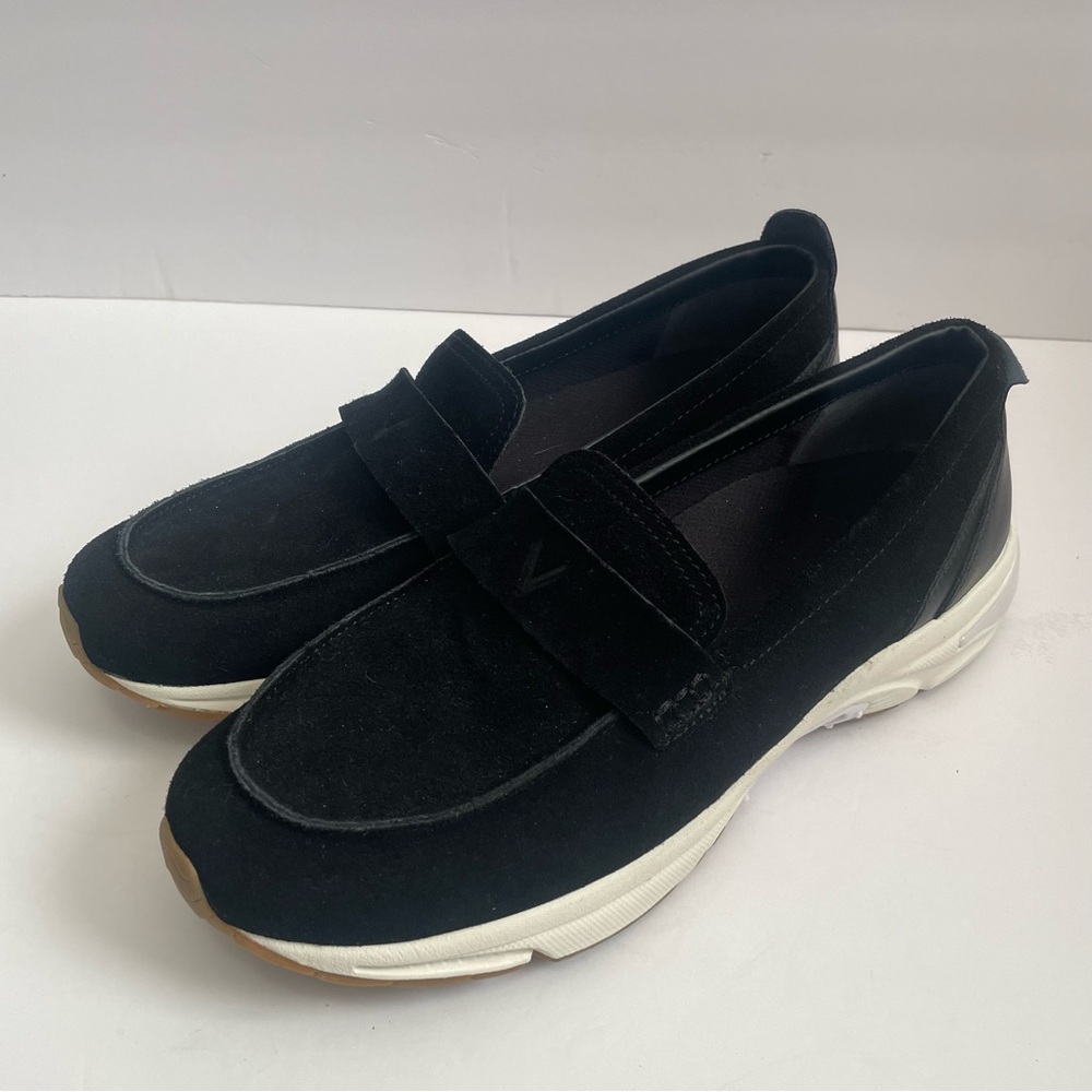 Black Suede Slip-On Loafer Sneakers - Women